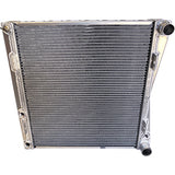 BSC 23.5in x 23.5in x 3in Lightweight Double Pass Aluminum Radiator With Mounts For Northeast Dirt Modified