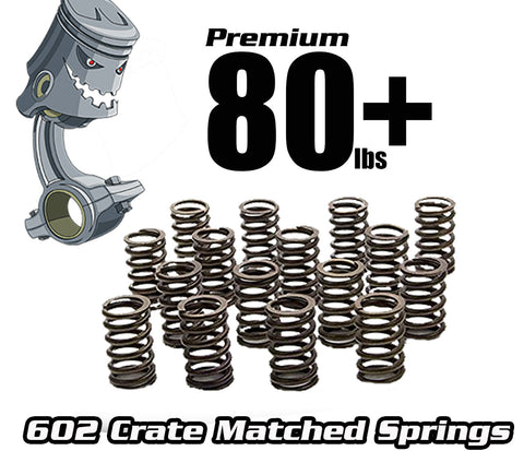 KillerCrate Premium 80lb Matched Valve Springs for 602 Crate