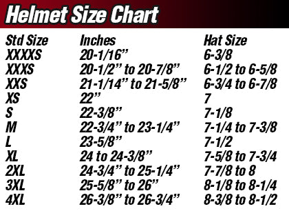 Size Charts  Bell Helmets